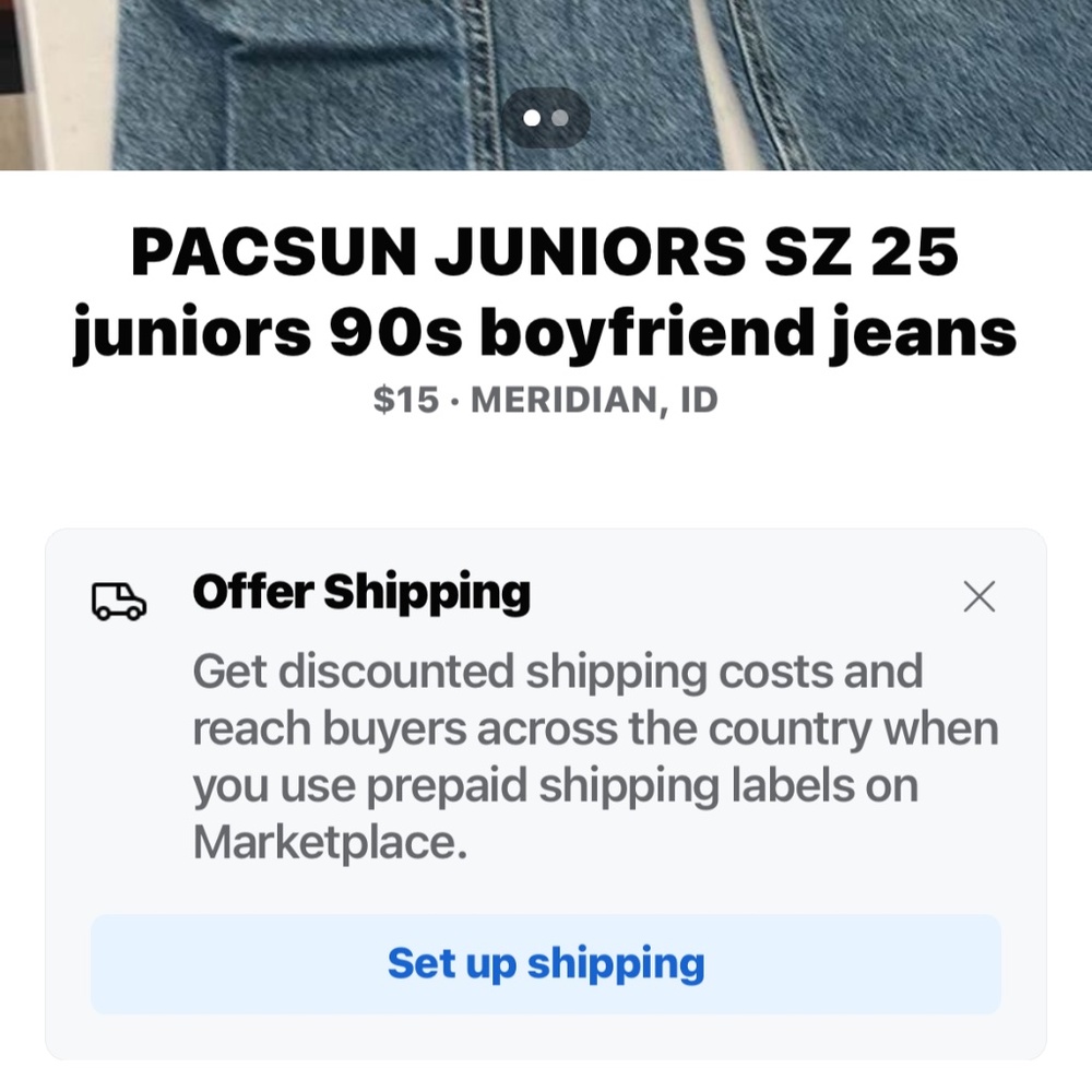 PACSUN JUNIORS SZ 25 BOYFRIEND JEANS
